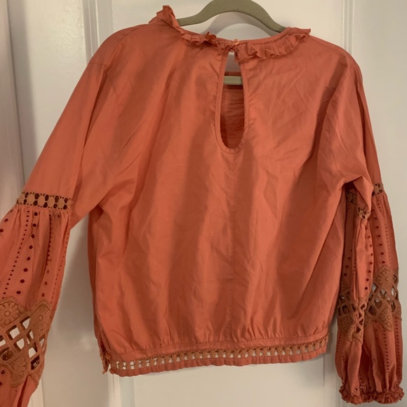 Coral Topshop blouse - like new! Lovely button details and sleeves. - Picture 6 of 6